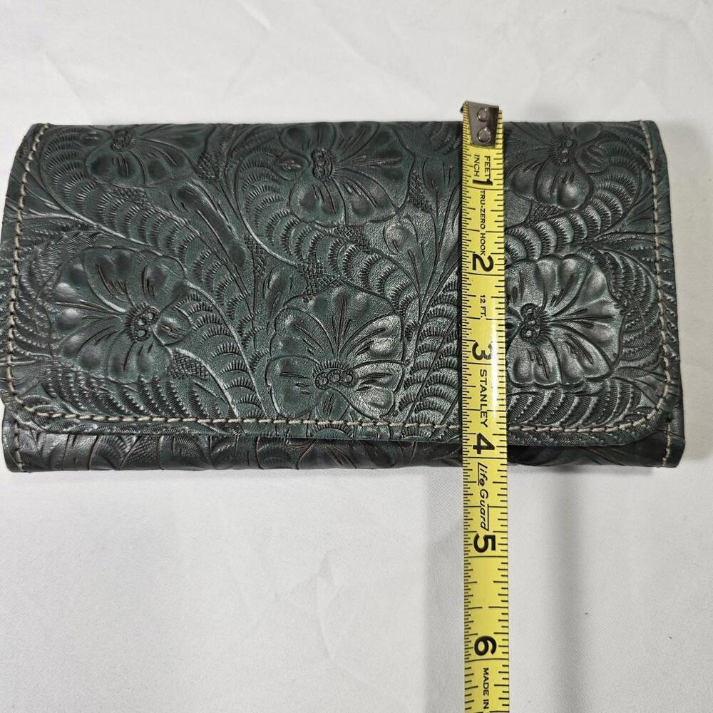 American West Women's Ladies Tri-Fold Wallet Turquoise-Vintage - Picture 10 of 10